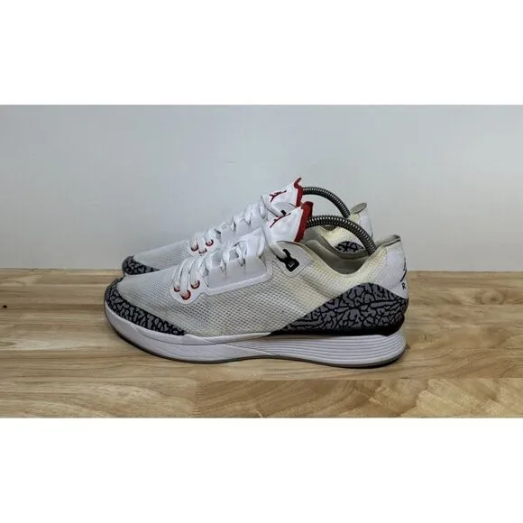 Nike Air Jordan 88 Racer Men’s Size 8.5 White Cement Fire Red Shoes AV1200-100