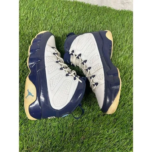 Nike Air Jordan 9 Retro UNC size 8.5 302370-145 OG IX Pearl Blue