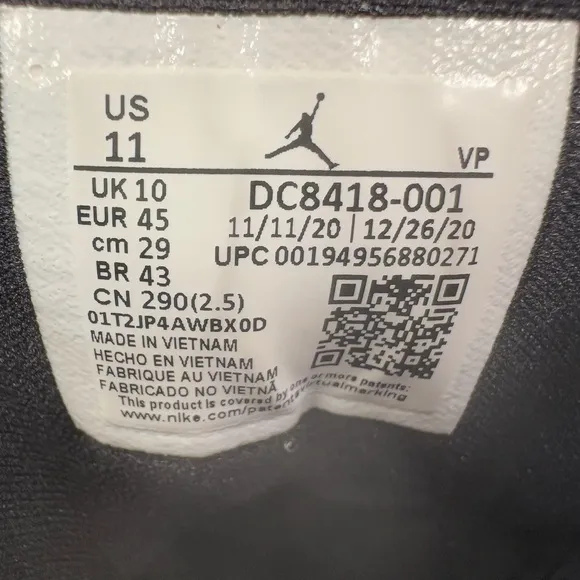 Nike Air Jordan Pro Strong Tiffany Men’s Size 11 Black White DC8418-001
