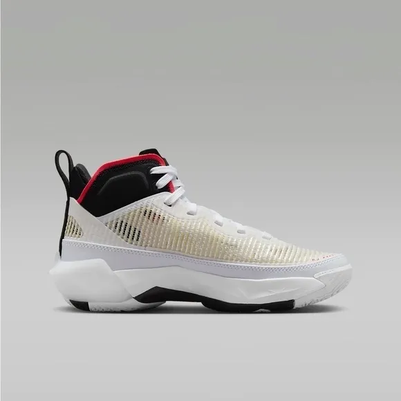 Nike | Air Jordan XXXVII (GS) High Top Sneakers White Black Red, Big Kid Size 6