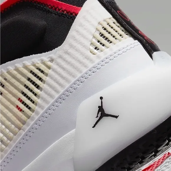 Nike | Air Jordan XXXVII (GS) High Top Sneakers White Black Red, Big Kid Size 6