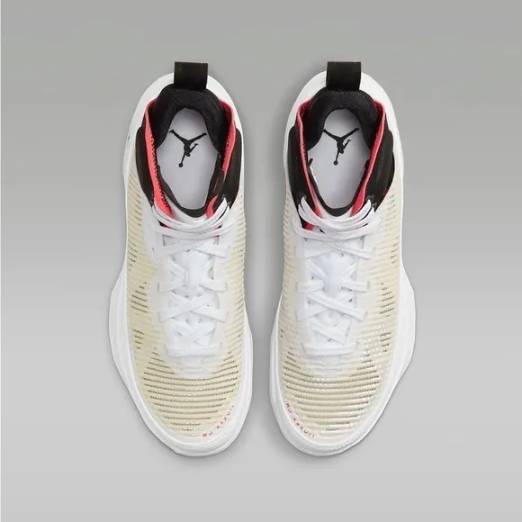 Nike | Air Jordan XXXVII (GS) High Top Sneakers White Black Red, Big Kid Size 6