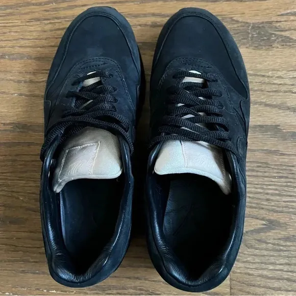 Nike Air Max 1 Maria Sharapova Black Nubuck leather Shoes Women’s size 6.5
