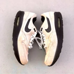 Nike Air Max 1 White Black Athletic Shoes Sneakers 2012