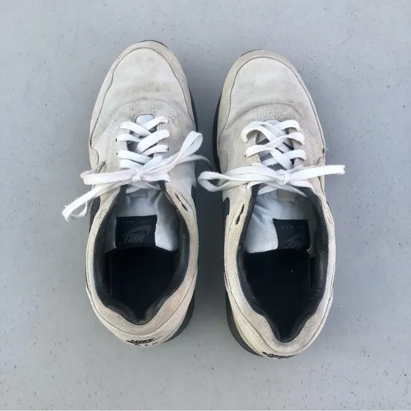 Nike Air Max 1 White Black Athletic Shoes Sneakers 2012