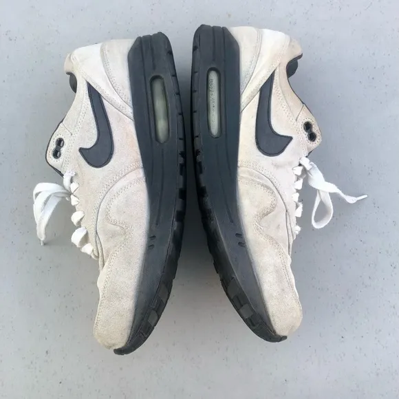Nike Air Max 1 White Black Athletic Shoes Sneakers 2012