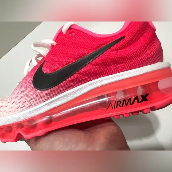 Nike Air Max 2017 Women’s SZ.6 “ Hot Punch” Athletic Running Shoes  New