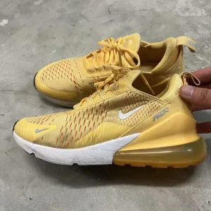 Nike Air Max 270 Topaz Gold Laser Orange Women’s Size 10 Sneakers Shoes EUC