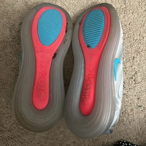 Nike Air Max 720 Sneakers Grey Airbrush Running Shoes Size 11