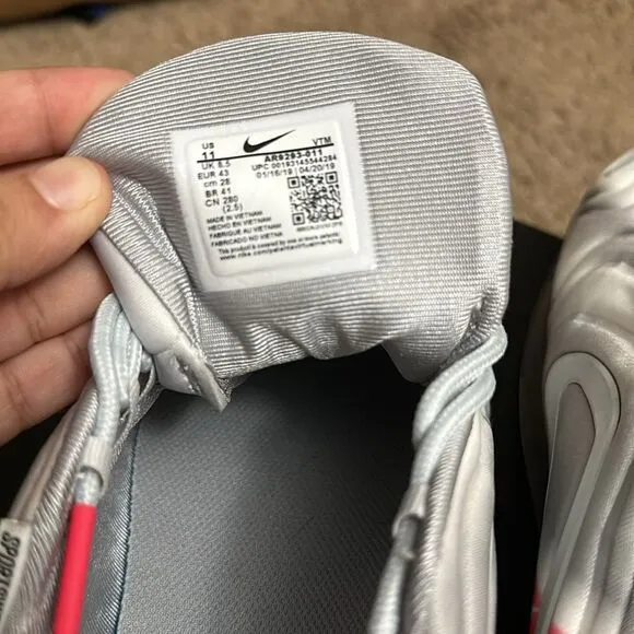 Nike Air Max 720 Sneakers Grey Airbrush Running Shoes Size 11