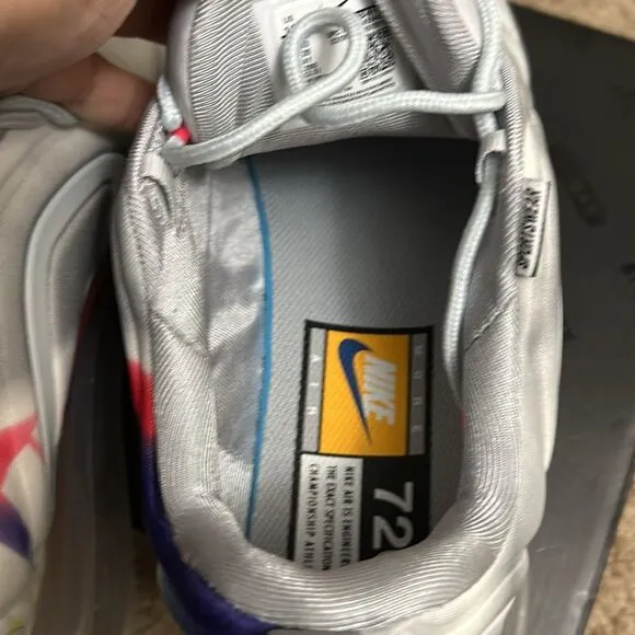 Nike Air Max 720 Sneakers Grey Airbrush Running Shoes Size 11