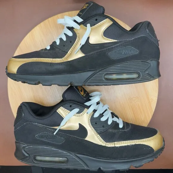 Nike Air Max 90 Essential ‘Black Gold’ 2016 Men’s Sz 11.5