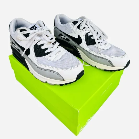 Nike Air Max 90 Essential White/Black-Pure Platinum-White (537384-110)