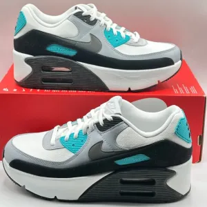 Nike Air Max 90 LV8 Womens Size 11 Men's Size 9.5 White blue Shoes FD4328 103