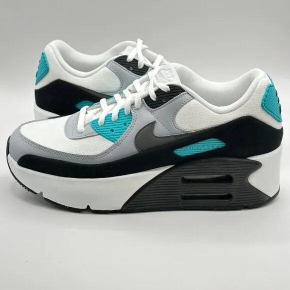 Nike Air Max 90 LV8 Womens Size 11 Men's Size 9.5 White blue Shoes FD4328 103