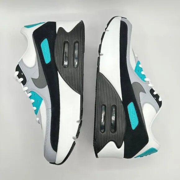 Nike Air Max 90 LV8 Womens Size 11 Men's Size 9.5 White blue Shoes FD4328 103