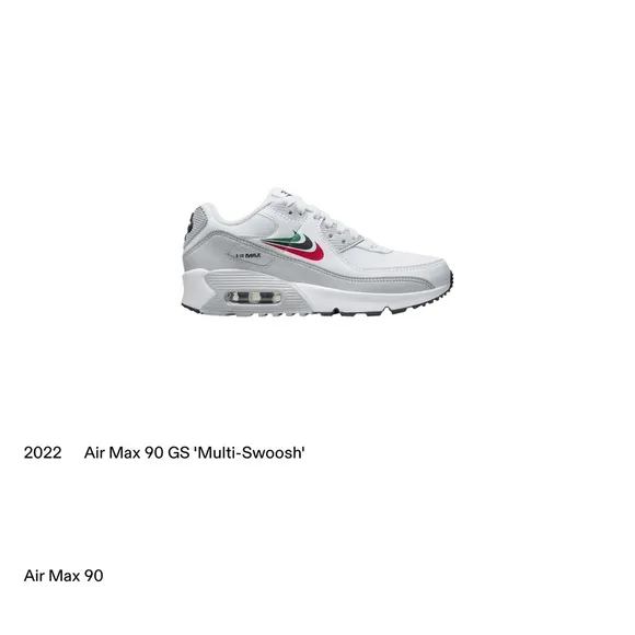 Nike Air Max 90 Multi Swoosh WMNS White/Malachite-University Red sneakers