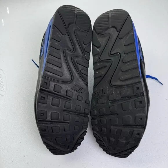 Nike Air Max 90 Shoes Men’s 12 Black Varsity Royal Blue Basketball 325018-041