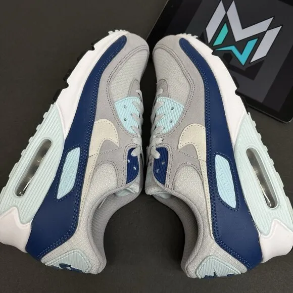 Nike Air Max 90 Shoes Platinum White Glacier Blue FN6958-001 Men’s Sizes