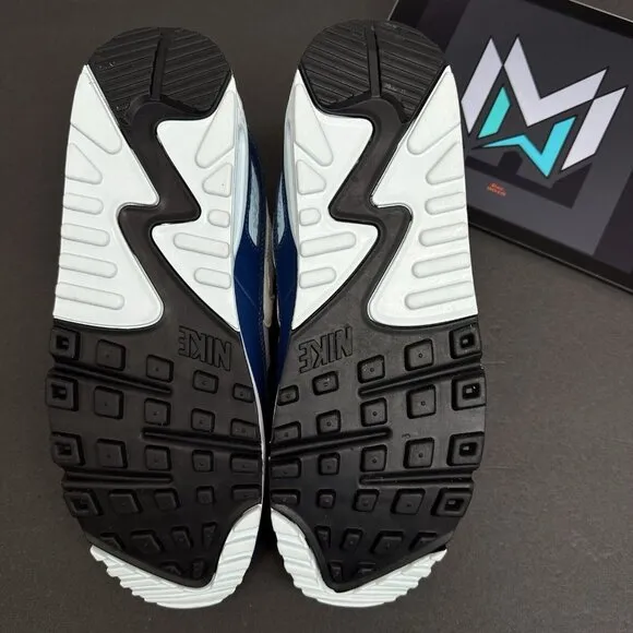 Nike Air Max 90 Shoes Platinum White Glacier Blue FN6958-001 Men’s Sizes