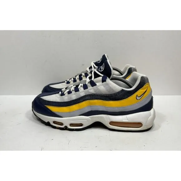 Nike Air Max 95 Michigan Sneakers Maize Navy Blue Men’s Size 11 Shoes CZ0191-400
