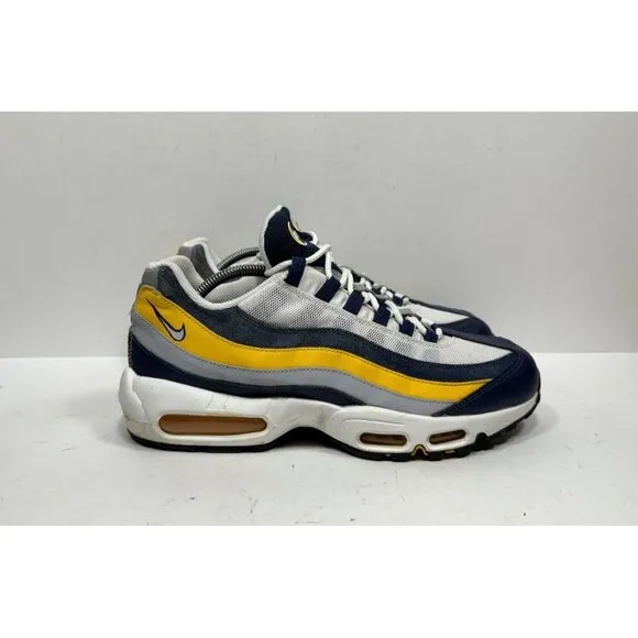 Nike Air Max 95 Michigan Sneakers Maize Navy Blue Men’s Size 11 Shoes CZ0191-400