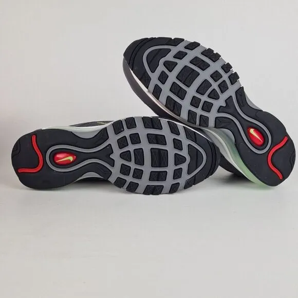 Nike Air Max 97 EOI GS Grey Black Sneaker Unisex Shoe SZ 7Y = 8.5 Woman
