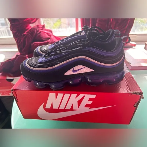 Nike Air Max 97 (GS) Black, Purple and White🖤💜🤍