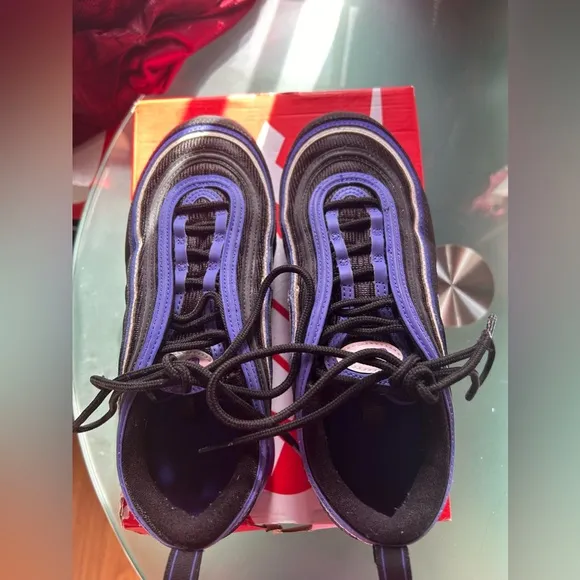 Nike Air Max 97 (GS) Black, Purple and White🖤💜🤍