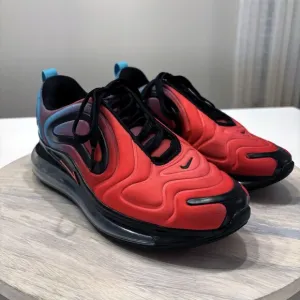 Nike Air Max Men's 720 Red Gradient Blue Fury Men’s Sneakers CJ0766-600 Size 7.5