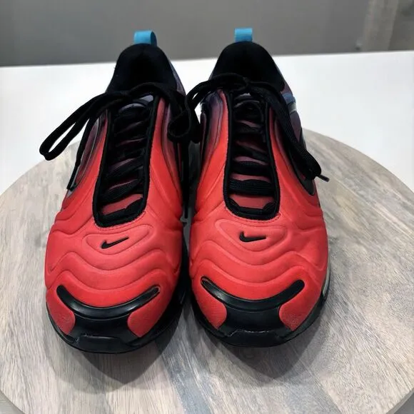 Nike Air Max Men's 720 Red Gradient Blue Fury Men’s Sneakers CJ0766-600 Size 7.5