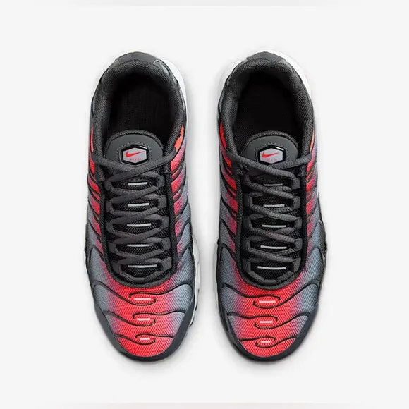 Nike Air Max Plus Shoes Bright Crimson Grey White CD0609 604 GS Youth sz 6.5Y