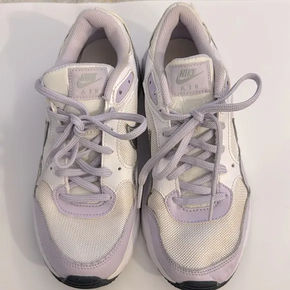 Nike Air Max shoes lavender, silver &amp; white size 5.5Y/6.5W