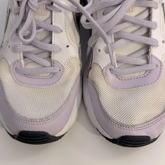Nike Air Max shoes lavender, silver &amp; white size 5.5Y/6.5W