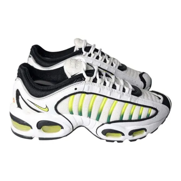 NIKE Air Max Tailwind 4 &quot;White Volt Black&quot; Runing Shoes Size M5.5/W7