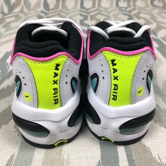 Nike Air Max TailWind 4 GS Women Shoes White/Black China Rose BQ9810102 Size 5.5