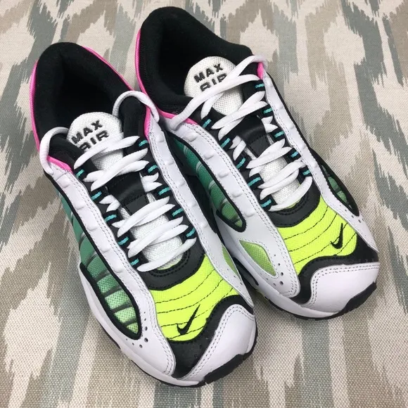 Nike Air Max TailWind 4 GS Women Shoes White/Black China Rose BQ9810102 Size 5.5