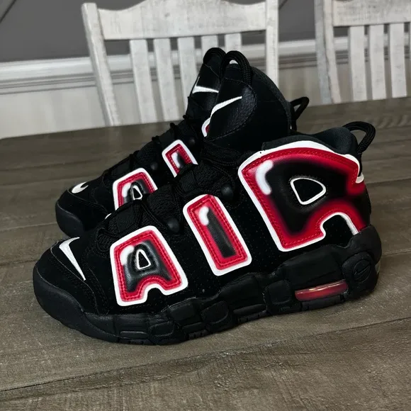 Nike Air More Uptempo Laser Crimson Sz 7.5