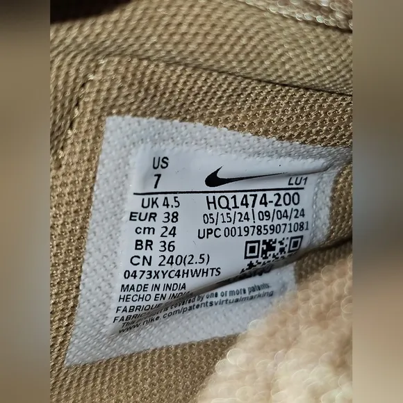 Nike Air Rift Premium Shoes 'Parachute Beige' Women’s size 7 HQ1474-200