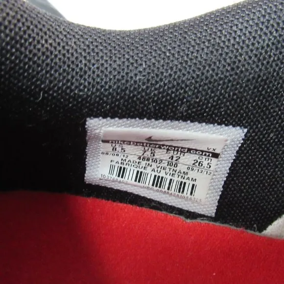 Nike Air Ring Leader Low Mens Black Red White Size 8.5
