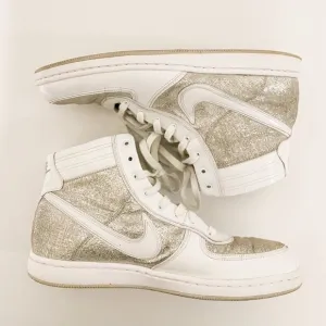 Nike Air Scandal Mid | White silver | women’s size 9