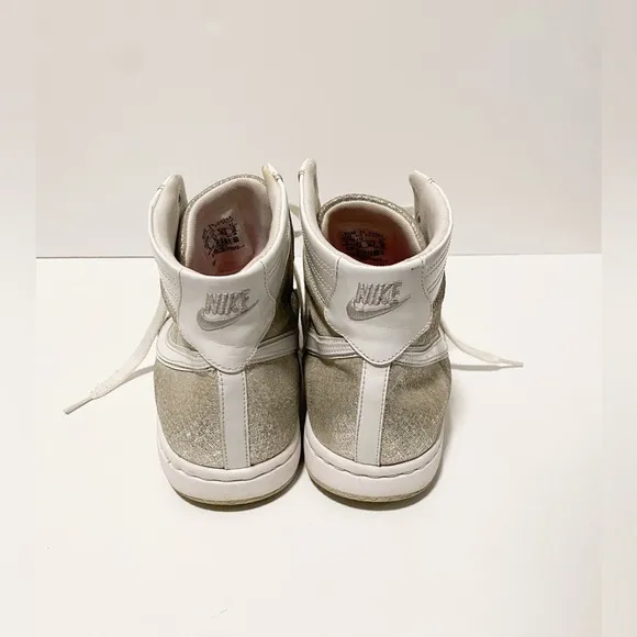Nike Air Scandal Mid | White silver | women’s size 9