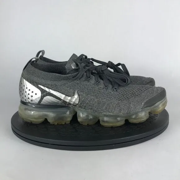 Nike Air VaporMax 2 Grey Chrome Running Shoes 942842-014 Men’s Size 7.5
