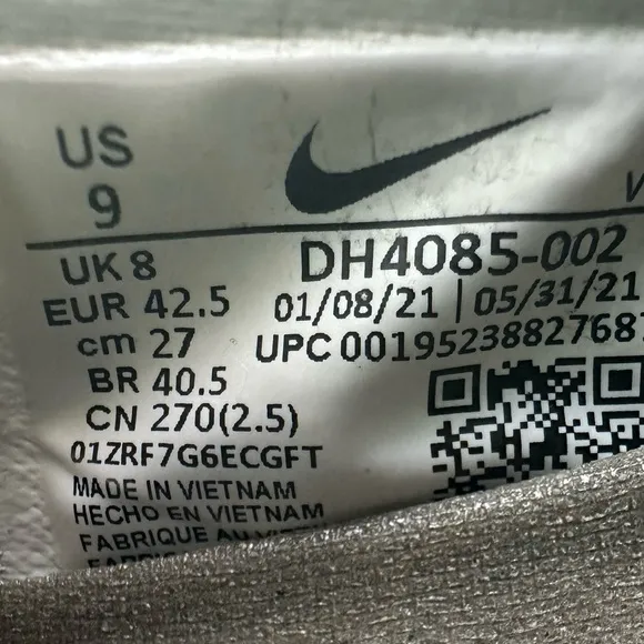Nike Air Vapormax 2021 FK, Pure Platinum/Hyper Royal; men’s 9