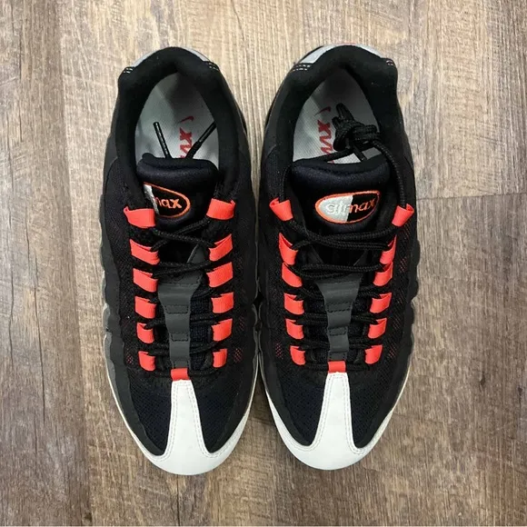 Nike Air Vapormax 95 Hot Red Black Pewter White