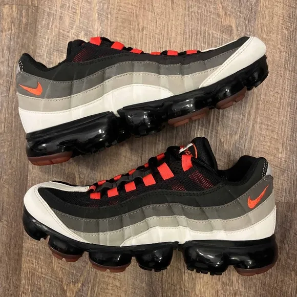 Nike Air Vapormax 95 Hot Red Black Pewter White