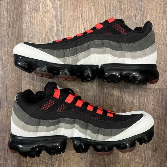 Nike Air Vapormax 95 Hot Red Black Pewter White
