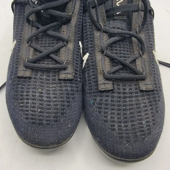 Nike Air VaporMax Flyknit 2021 Womens Size 8 Black Speckled Shoes DC4112-002