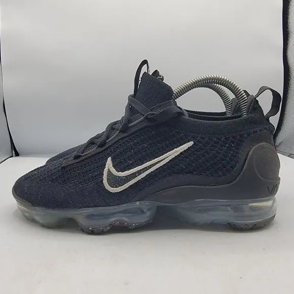 Nike Air VaporMax Flyknit 2021 Womens Size 8 Black Speckled Shoes DC4112-002
