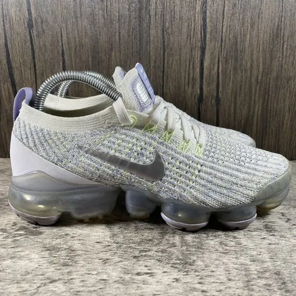 Nike Air Vapormax Flyknit 3 Barely Volt White Shoes AJ6910-102 Women’s Size 6